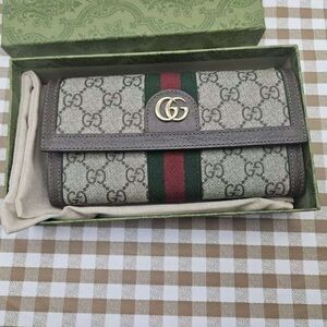 🍪Gucci GG Supreme Wallet Web Stripe